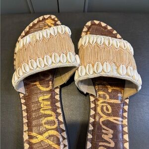 Sam Edelman Brown and Cream Gale Women's Sandals 7.5